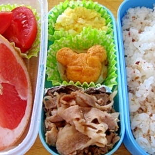 冷しゃぶ弁当♪　ひと手間かけて弁当用に♪